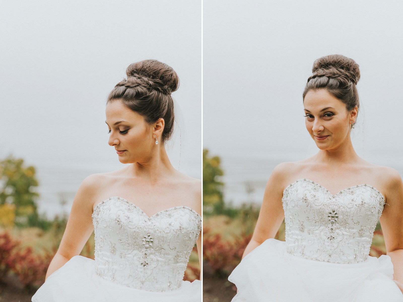 Bridal portraits before the wedding ceremony