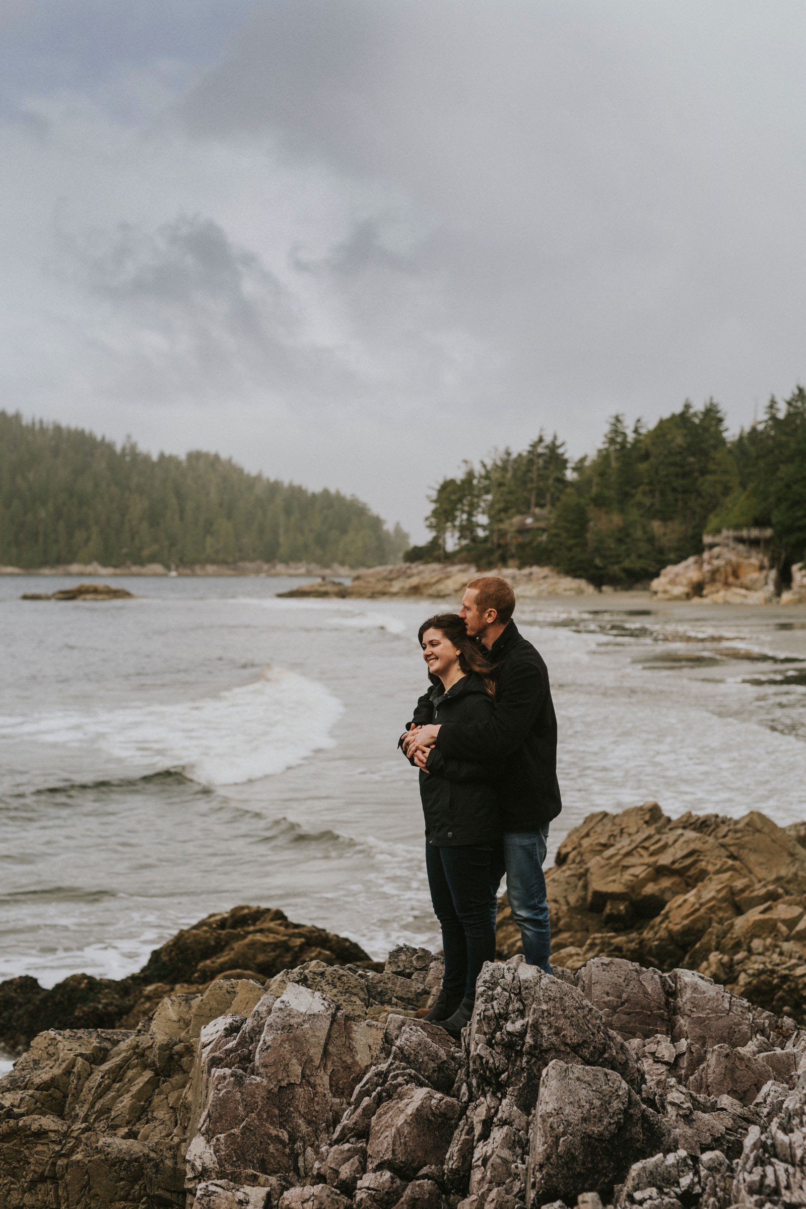 Looking at the ocean from Tonquin Beach in Tofino BC