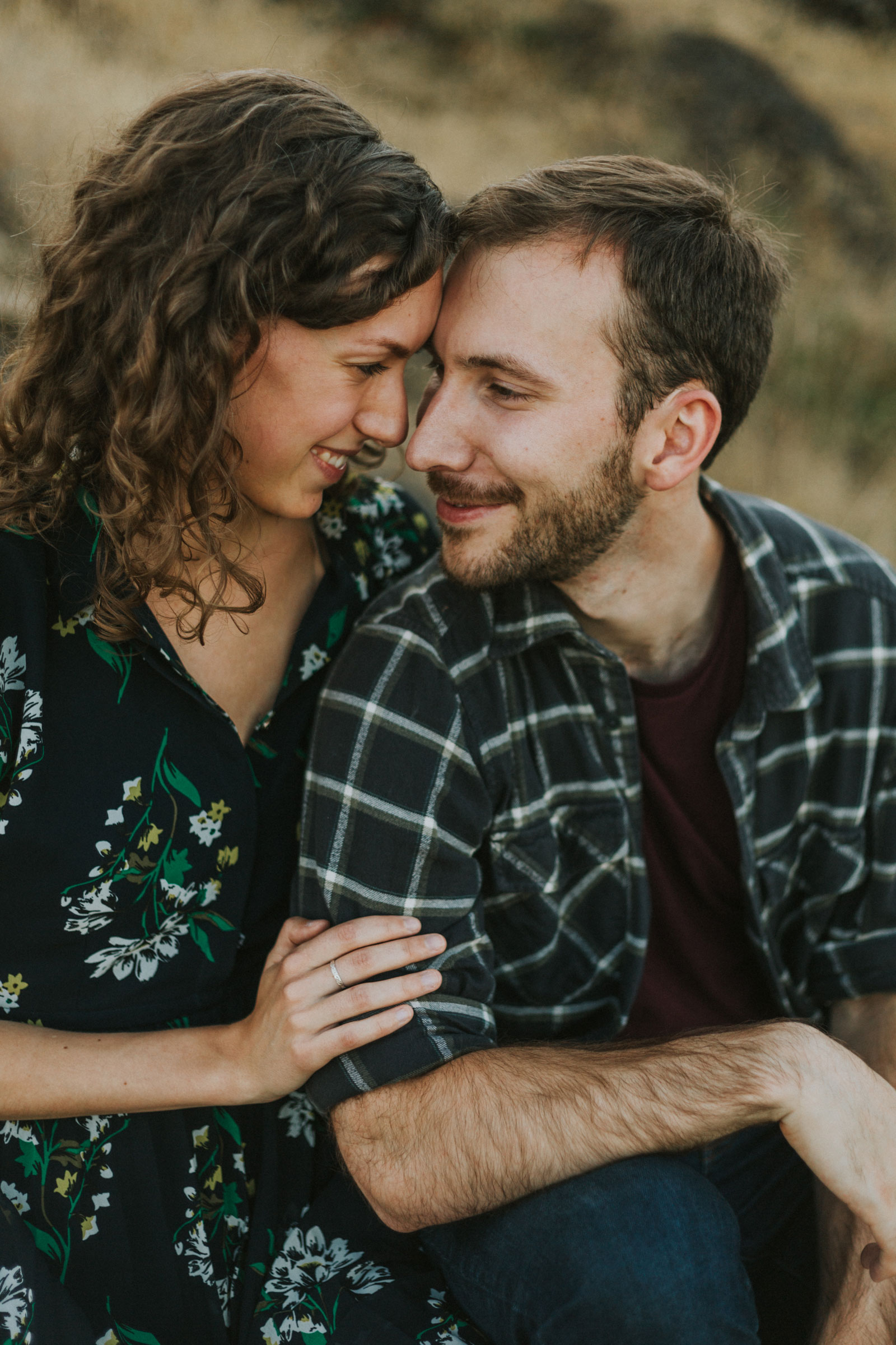 Engagement session close up photos