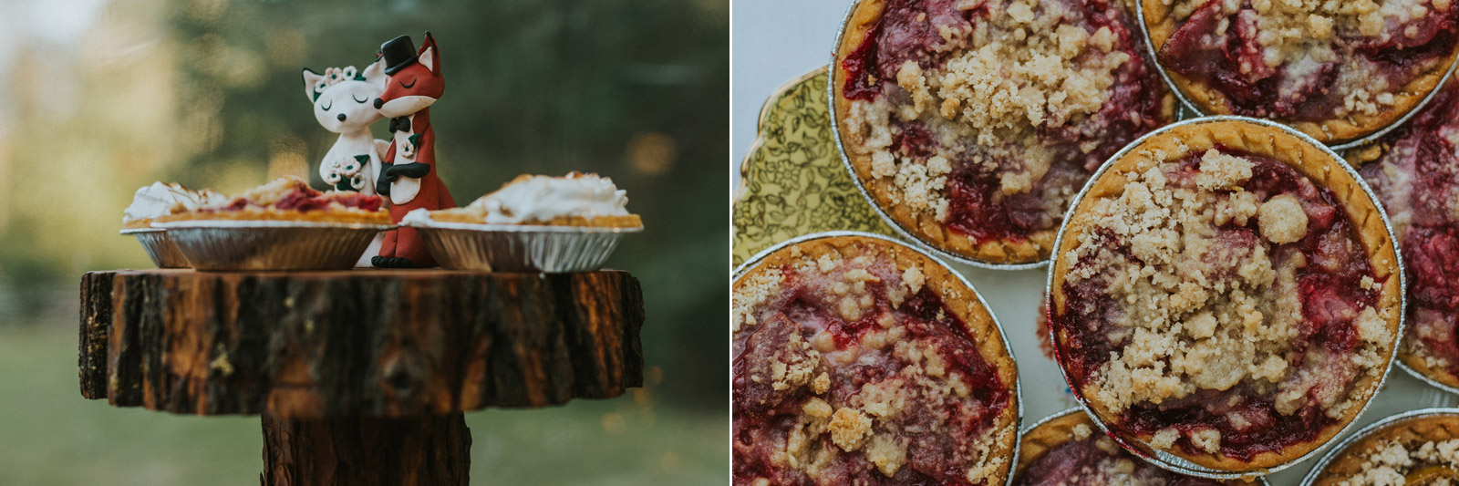 Wedding mini pies