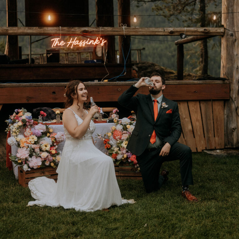 Trinity and Nick – Sunset Island Resort Wedding on Sproat Lake
